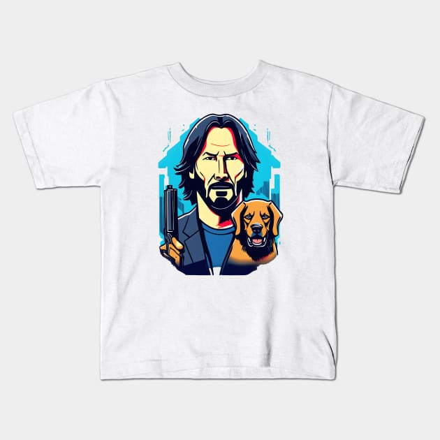 John Wick Kids T-Shirt by Untitled-Shop⭐⭐⭐⭐⭐